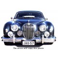 1957 Jaguar Mk1 oil painting
