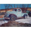 1940 Chevrolet pickup oil painting