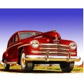 1948 Plymouth oil painting