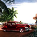 1940 Lincoln Zephyr V12 oil painting