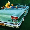 1958 Pontiac Bonneville Convertible Coupe oil painting