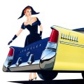 1956 Chrysler New Yorker oil painting