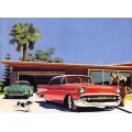1950 s Chevys oil painting