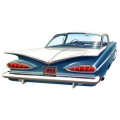 1959 Chevrolet Impala Sport Coupe oil painting