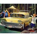 1958 Chevrolet Brookwood oil painting
