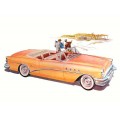 1955 Buick Roadmaster Convertible Gold oil painting
