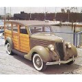 1936 Ford Station Wagon oil painting