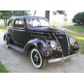 1937 Ford Tudor humpback Sedan 60 oil painting