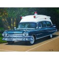 1959 Eureka Cadillac Ambulance oil painting