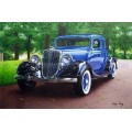 1934 Ford Coupe oil painting