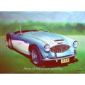 1958 Healey 3000 oil painting