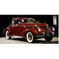 1940 LaSalle Convertible Red Color