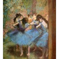 Edgar Degas - Blue Dancers c 1893 oil painting